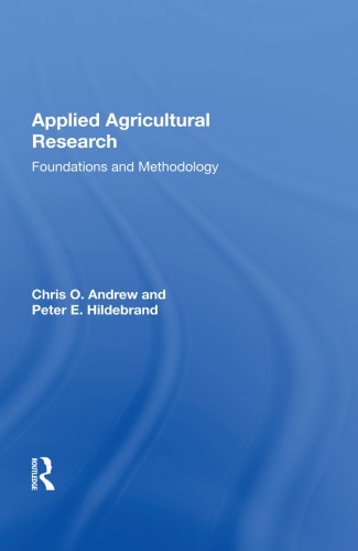 Applied agricultural research : foundations and methodology