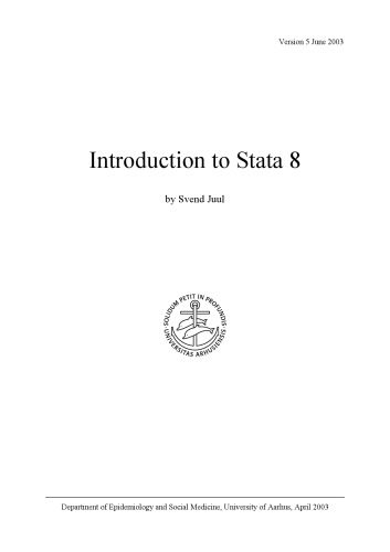 Introduction to Stata 8