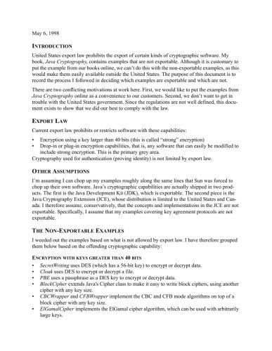 Java Cryptography (Examples)