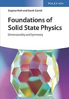 Foundations of solid state physics : dimensionality and symmetry