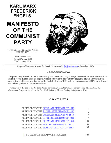 Communist Manifesto