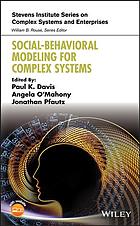 Social-behavioral modeling for complex systems