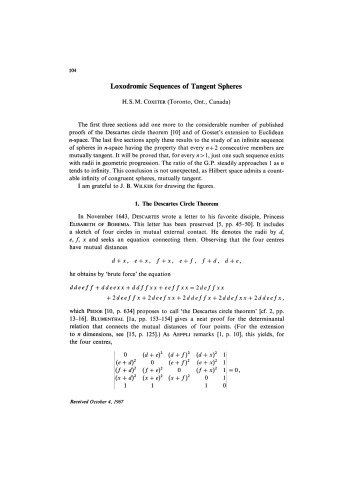 Loxodromic sequences of tangent spheres
