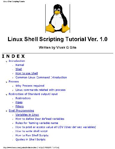 Linux Shell Scripting Tutorial