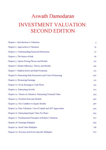 Investment Valuation