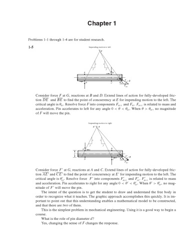 Mechanical Engineering Design (SOLUTIONS MANUAL)