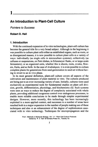 Plant Cell Culture Protocols