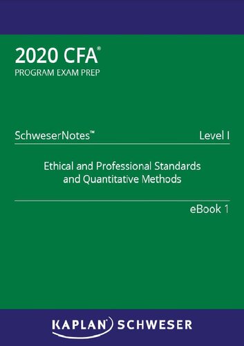 CFA 2020 - Level 1 SchweserNotes Book 1
