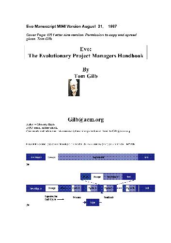 The Evolutionary Project Managers Handbook