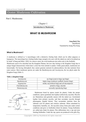 Mushroom grower's handbook - Oyster mushroom cultivation