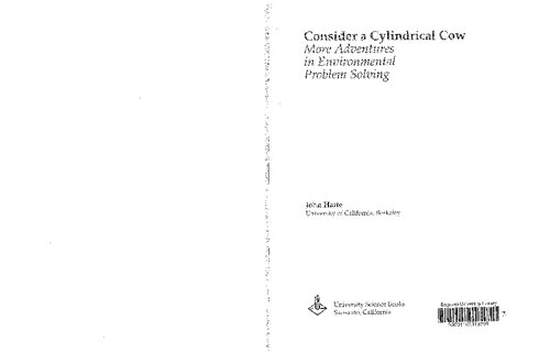 Consider a Cylindrical Cow: More Adventures in Environmental Problem Solving