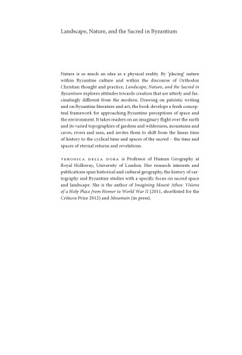 Landscape, Nature, and the Sacred in Byzantium