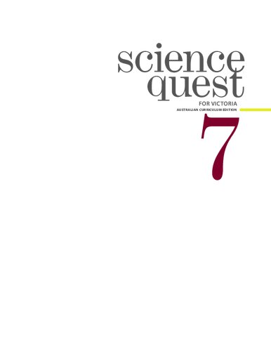Science Quest 7 for Victoria Australian Curriculum Edition