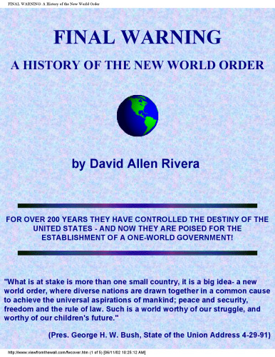 Final Warning - History of the New World Order