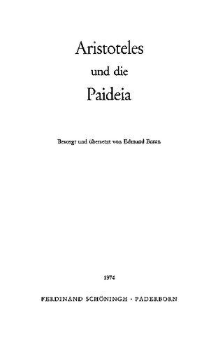 Aristoteles und die Paideia