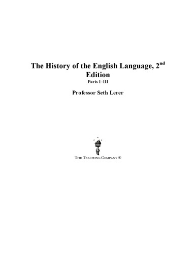 The history of the English language