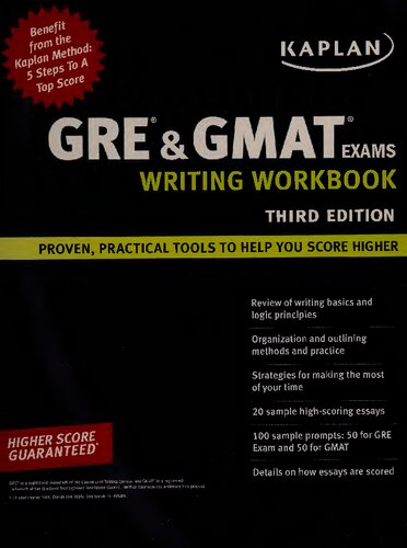 Kaplan GRE & GMAT Exams; Writing Workbook, 3rd Edition