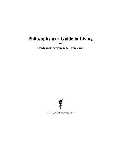 Philosophy as a Guide to Living