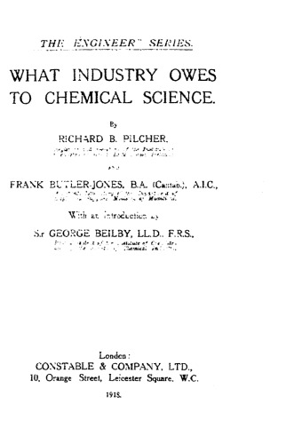 What Industry Owes to Chemical Science