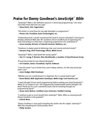 JavaScript Bible