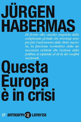 Questa Europa è in crisi