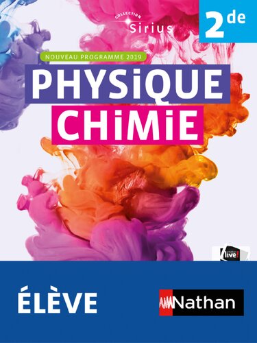 Physique-Chimie Sirius 2de - manuel élève (nouveau programme 2019)