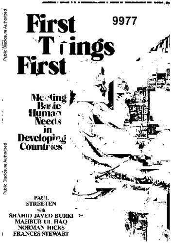 First Things First: Meeting Basic Human Needs in the Developing Countries