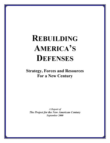 Rebuilding Americas Defenses