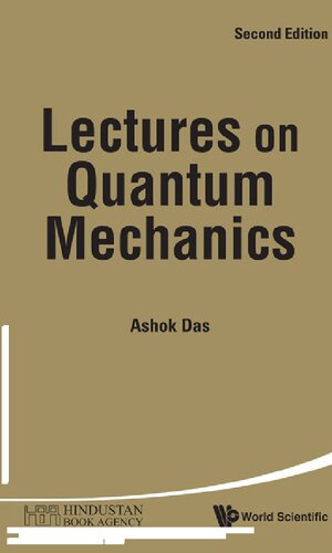 Lectures on Quantum Mechanics