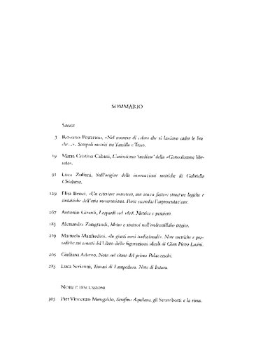 Stilistica e metrica italiana. Anno 2003 n. 3