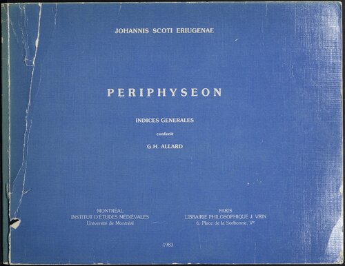 Periphyseon : indices generales