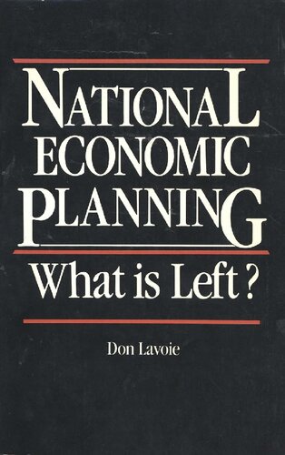 National Economic Planning: What Is Left?