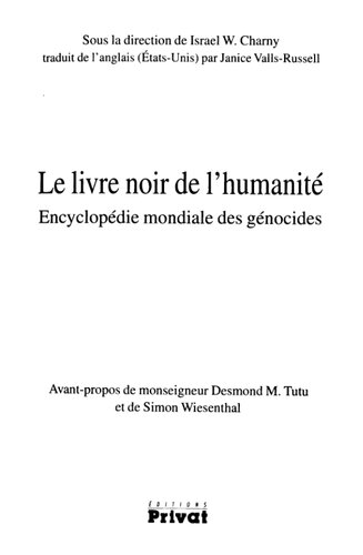 Le livre noir de l'humanité