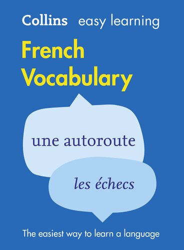 Easy Learning French Vocabulary (Collins Easy Learning French)