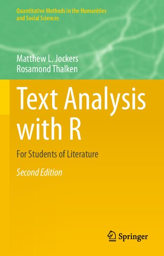 Text Analysis with R: For Students of Literature
