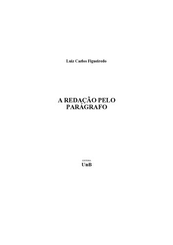 A Redação Pelo Parágrafo