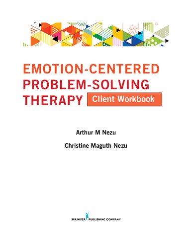 Emotion Centered Problem Solving Therapy - Client Workbook