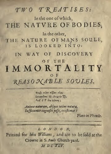 Two treatises: The nature of Bodies and The nature of Man's Soul