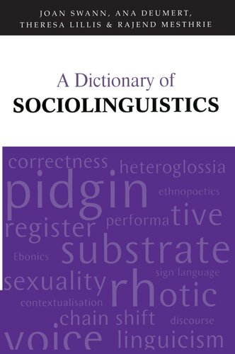 A Dictionary of Sociolinguistics
