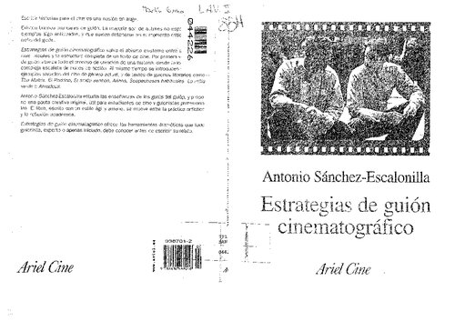 Estrategias del Guion Cinematográfico