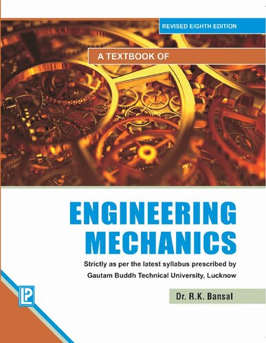 A textbook of engineering mechanics : (in SI units) : for B.E./B.Tech. 1st year