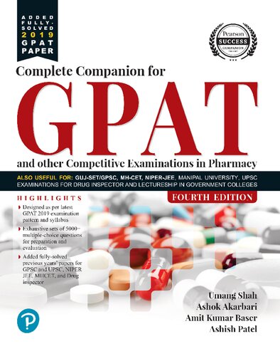 Complete Companion For GPAT & Other Competitive Examinations In Pharmacy