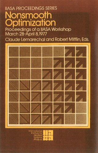 Nonsmooth optimization: Proceedings of a IIASA workshop