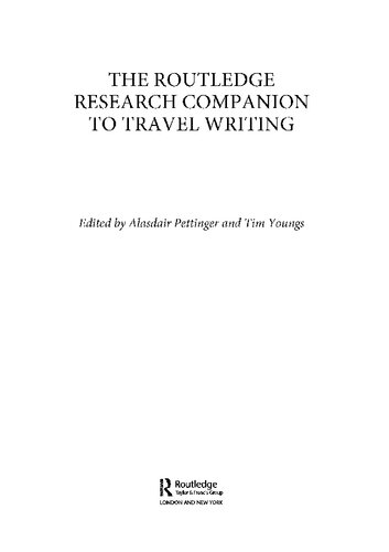 The Routledge Research Companion to Travel Writing