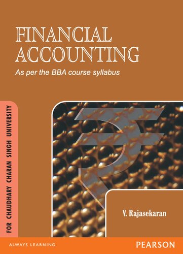 Financial Accounting : For Chaudhary Charan Singh University