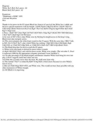 Chess Cafe - Endgame Studies