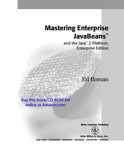 Mastering Enterprise JavaBeans and the Java 2 Platform, Enterprise Edition
