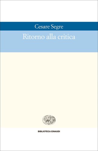 Ritorno alla critica