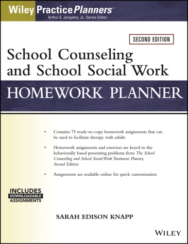 School Counseling and Social Work Homework Planner + Download: Website Associated W/Book