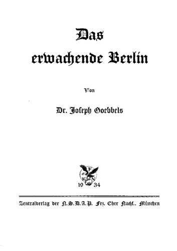 Das Erwachende Berlin